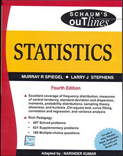 9780070151536: Statistics, 4/e (Schaum's Outline Series) (SIE)