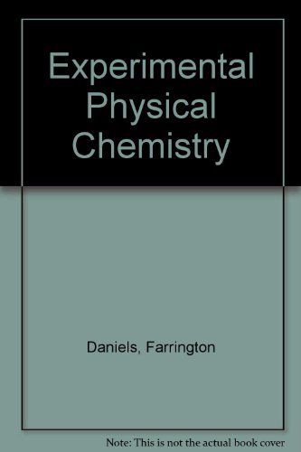 Beispielbild fr Experimental Physical Chemistry zum Verkauf von Better World Books