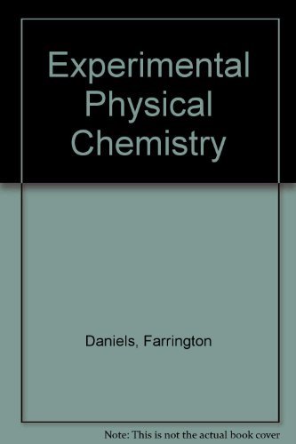 Stock image for Experimental Physical Chemistry for sale by Better World Books