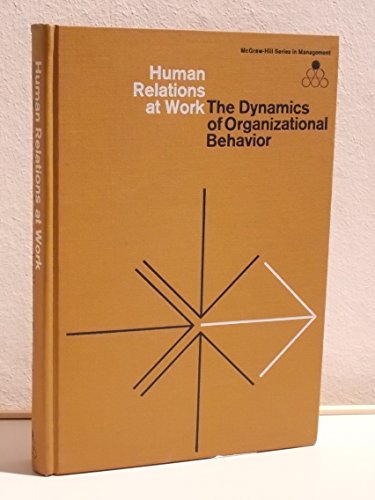 Human Relations at Work (9780070154834) by Keith Davis