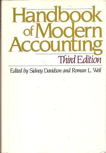 Stock image for Handbook of modern accounting for sale by Hawking Books