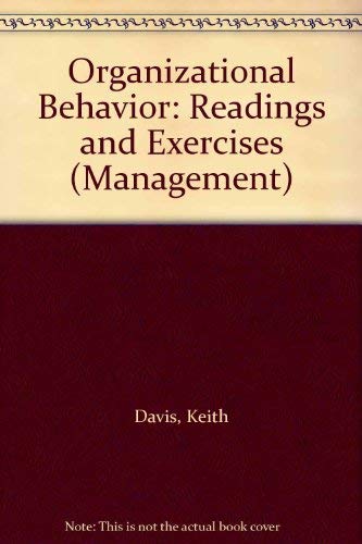 Organizational Behavior. Readings and Exercises. Seventh Edition. - Davis, Keith / Newstrom, John W.