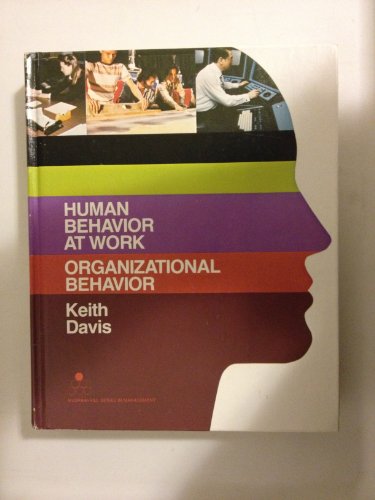 Stock image for Human Behavior at Work for sale by Better World Books