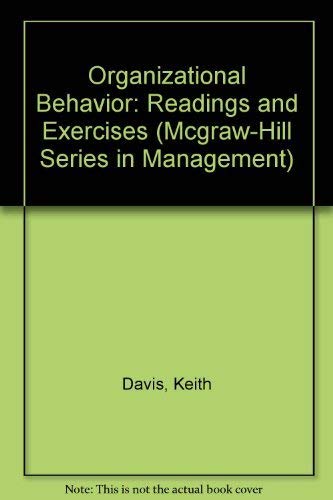 Beispielbild fr Organizational Behavior: Readings and Exercises zum Verkauf von ThriftBooks-Atlanta