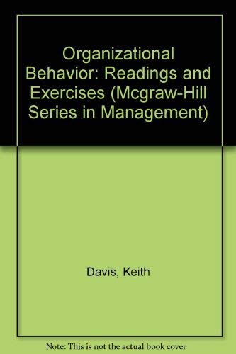 9780070155190: Organizational Behavior: Readings and Exercises (McGraw-Hill Series in Management)