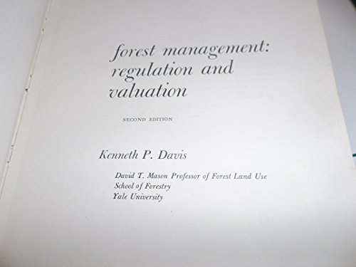 9780070155312: Forest Management