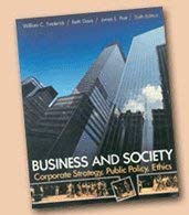 Beispielbild fr Business and Society: Corporate Strategy, Public Policy, Ethics (The McGraw-Hill series in management) zum Verkauf von BookHolders