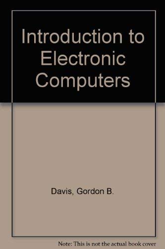 Stock image for Introduction to electronic computers for sale by dsmbooks