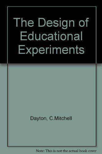 Beispielbild fr Design of Educational Experiments zum Verkauf von Better World Books