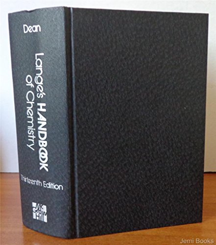 9780070161924: Lange's Handbook of Chemistry