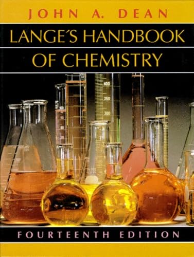 Beispielbild fr Lange's Handbook of Chemistry zum Verkauf von Better World Books