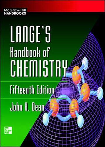 9780070163843: Lange's Handbook of Chemistry