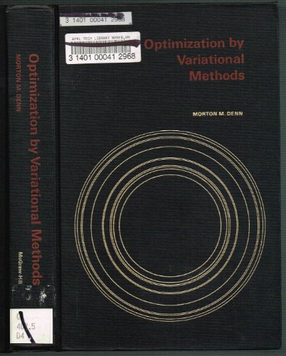 Beispielbild fr Optimization by Variational Methods zum Verkauf von Better World Books