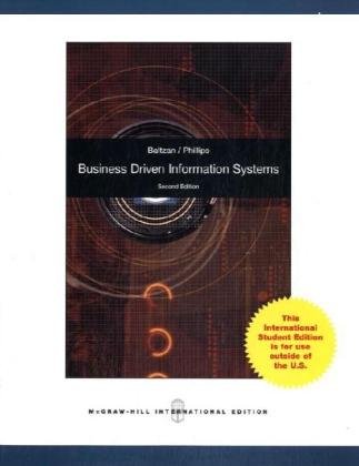 Imagen de archivo de Business Driven Information Systems a la venta por ThriftBooks-Dallas