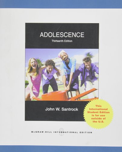 Adolescence (9780070164987) by Santrock, John W.