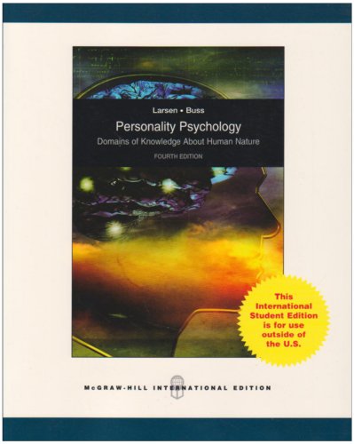 9780070164994: Personality Psychology: Domains of Knowledge about Human Nature