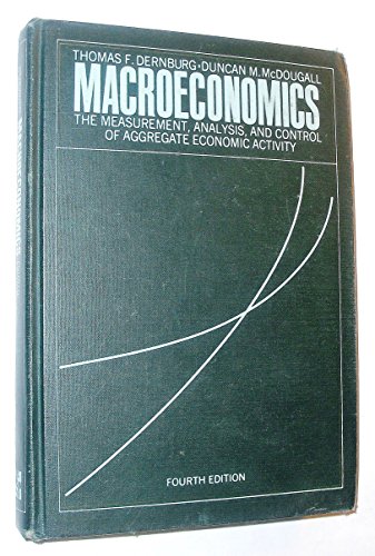 Beispielbild fr Macroeconomics : The Measurement, Analysis, and Control of Aggregate Economic Activity zum Verkauf von Better World Books