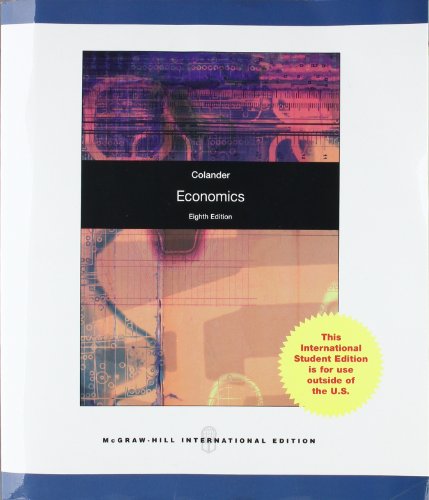 Economics (9780070165588) by David Colander