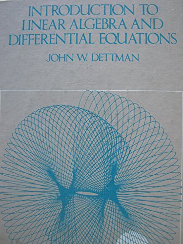 9780070165885: Introduction to Linear Algebra and Differential Equations