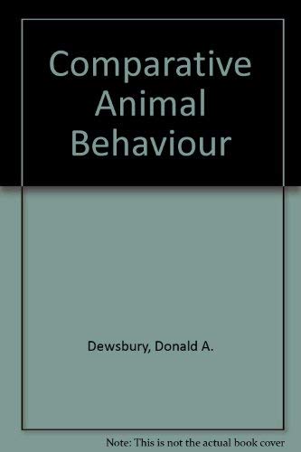 Stock image for Comparative Animal Behavior for sale by Better World Books