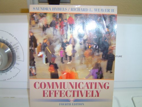 Beispielbild fr Communicating Effectively zum Verkauf von Better World Books