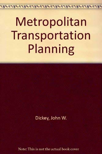 Imagen de archivo de Metropolitan Transportation Planning a la venta por BookHolders