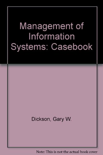 Stock image for Management of Information Systems Casebook for sale by a2zbooks