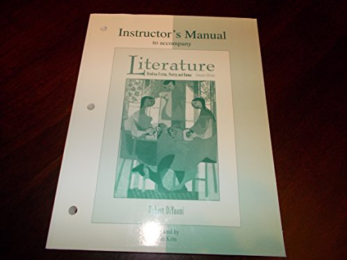 Imagen de archivo de Instructor's Manual : Im Literature Reading Fiction Poetry a la venta por Better World Books