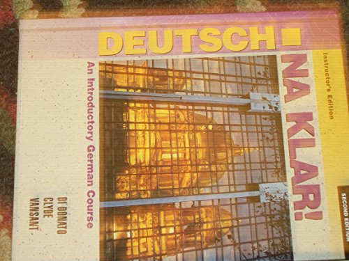 Imagen de archivo de Deutsch, Na Klar! : An Introductory German Course a la venta por Better World Books