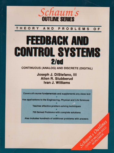 Imagen de archivo de Schaum's Outline of Theory and Problems of Feedback and Control Systems (Schaum's Outline Series) a la venta por Goldstone Books