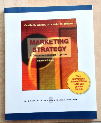Imagen de archivo de Marketing Strategy: A Decision Focused Approach a la venta por Reuseabook