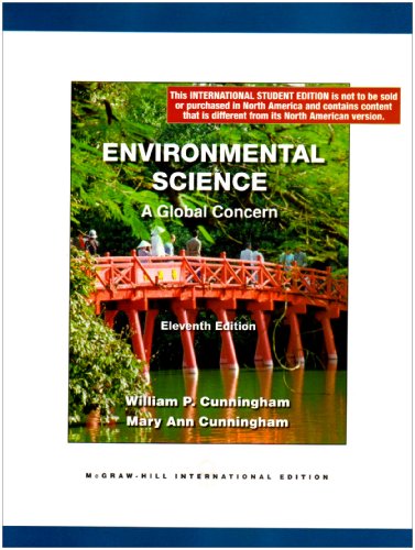 Environmental Science: A Global Concern (9780070171671) by William P. Cunningham; Mary Ann Cunningham