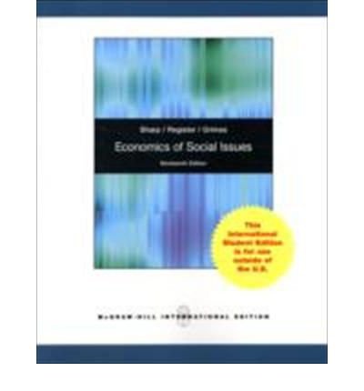 Stock image for Economics of Social Issues for sale by Better World Books