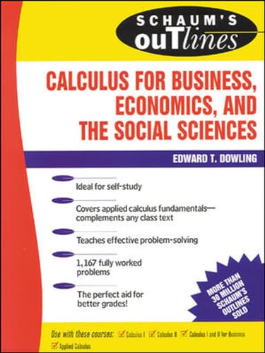 Stock image for Schaum's Outline of Calculus for Business, Economics, and the Social Sciences for sale by Better World Books