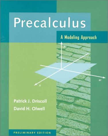 Stock image for Precalculus: A Modeling Approach for sale by SecondSale