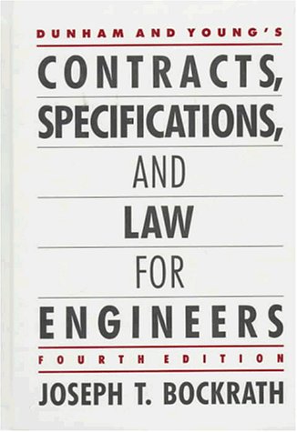 Imagen de archivo de Contracts, Specifications and Law for Engineers a la venta por Better World Books