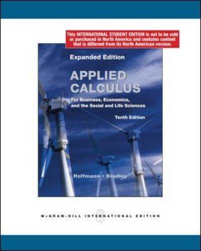 Imagen de archivo de Applied Calculus for Business, Economics, and the Social and Life Sciences. a la venta por Phatpocket Limited