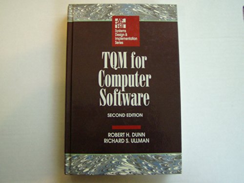 Stock image for Tqm for Computer Software (Systems Design and Implementation) for sale by Wonder Book