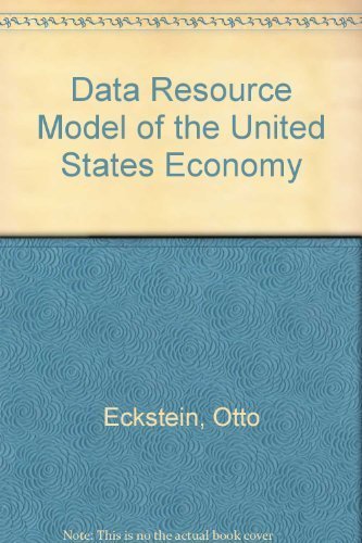 Imagen de archivo de The Dri Model of the U.S. Economy a la venta por ThriftBooks-Atlanta