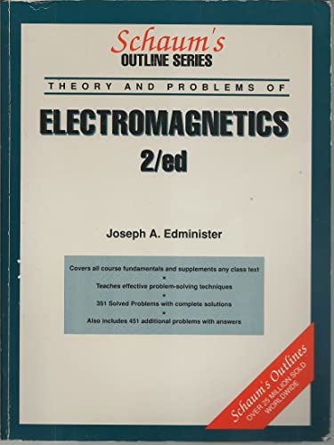 Stock image for Schaum's Outline of Electromagnetics (Schaum's Outlines) for sale by SecondSale