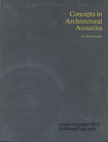 Imagen de archivo de Concepts in architectural acoustics a la venta por HPB-Red