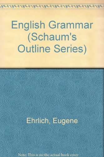 Beispielbild fr Schaum's outline of English grammar (Schaum's outline series) zum Verkauf von SecondSale