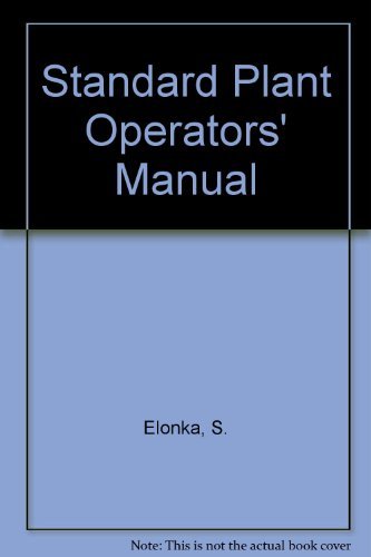 Imagen de archivo de Standard plant operators' manual a la venta por SecondSale