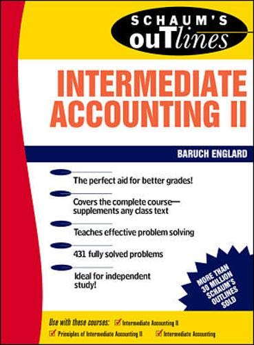 9780070194830: Schaum's Outline of Intermediate Accounting II (Schaum's Outlines)