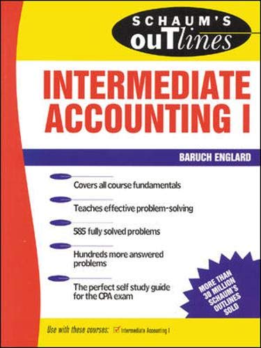 Stock image for Schaum's Outline of Intermediate Accounting I for sale by HPB-Red