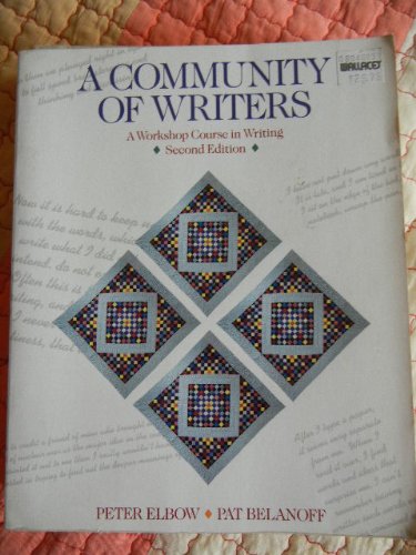 A Community of Writers (9780070196933) by Elbow, Peter; Belanoff, Pat