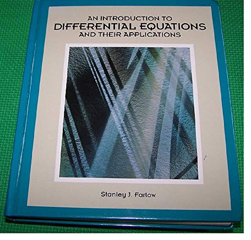 Imagen de archivo de An Introduction To Differential Equations and Its Applications a la venta por Goodwill Southern California