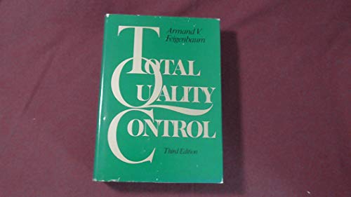 Beispielbild fr Total Quality Control zum Verkauf von Better World Books