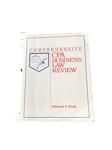 Stock image for Comprehensive CPA business law review for sale by dsmbooks