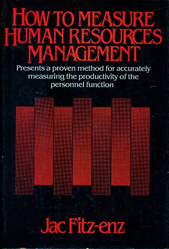 Stock image for How to Measure Human Resources Management for sale by Better World Books